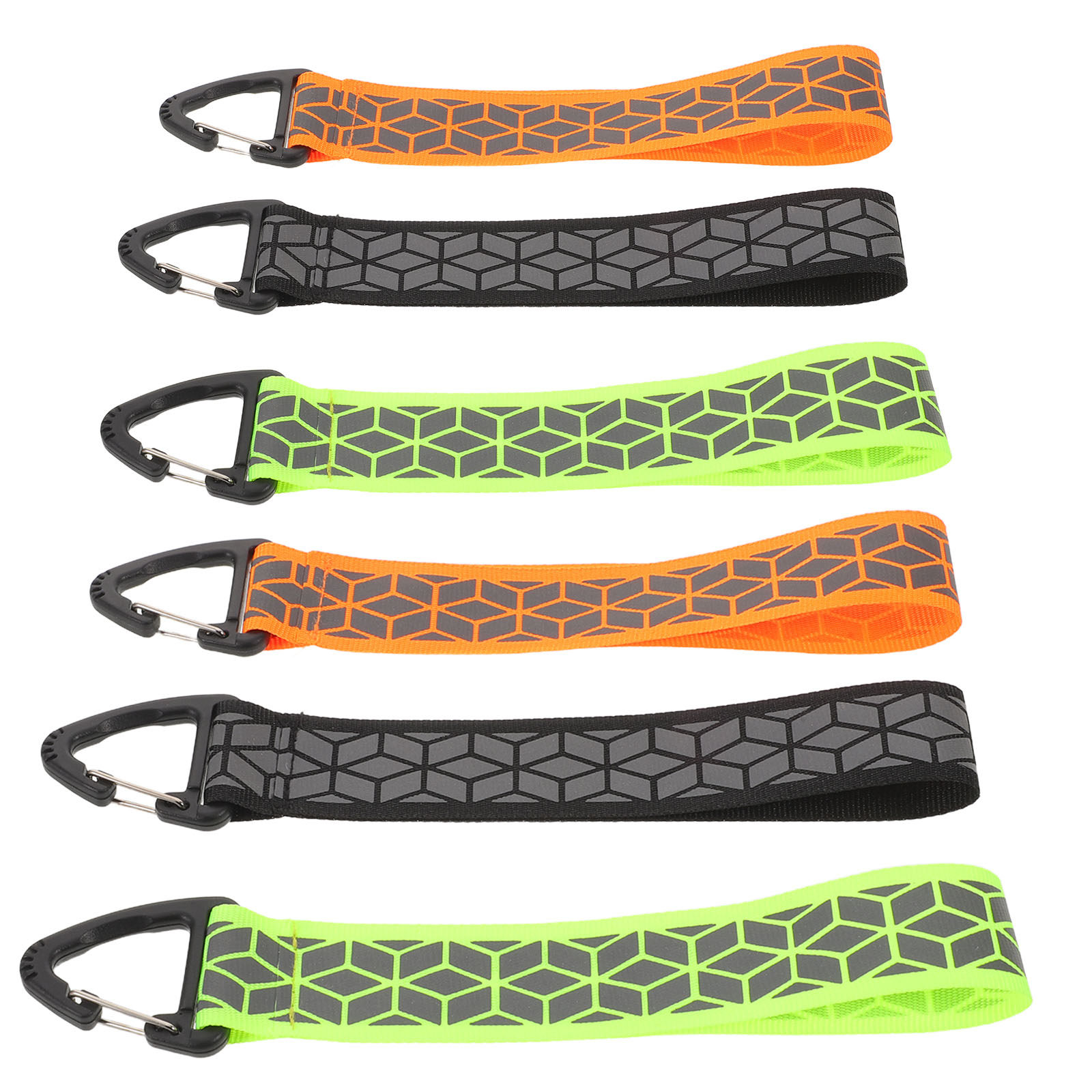 Running Visibility Gear - 6Pcs Reflective Strips Safety Keychains High