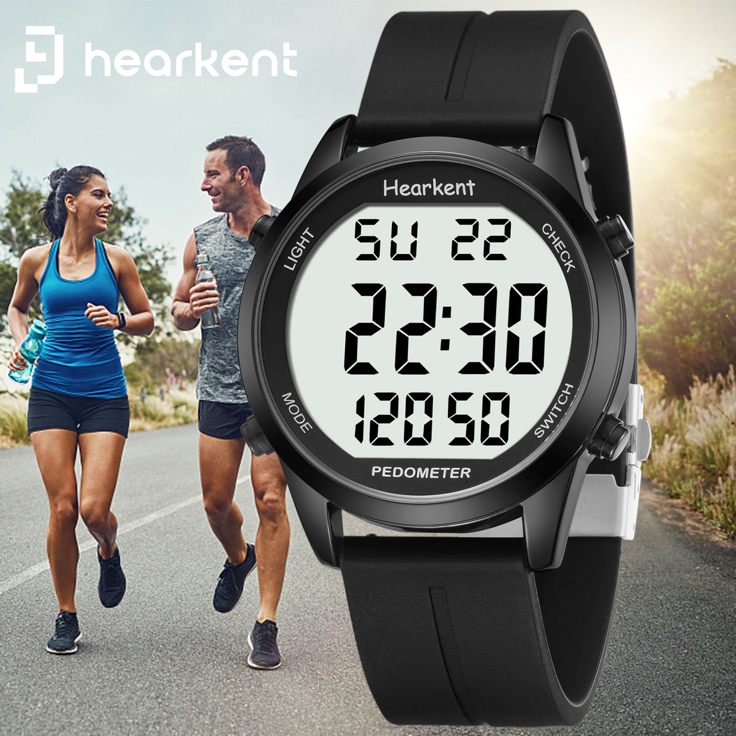 Hearkent Pedometer Watch Men/W - огляд і ціна Running Watch