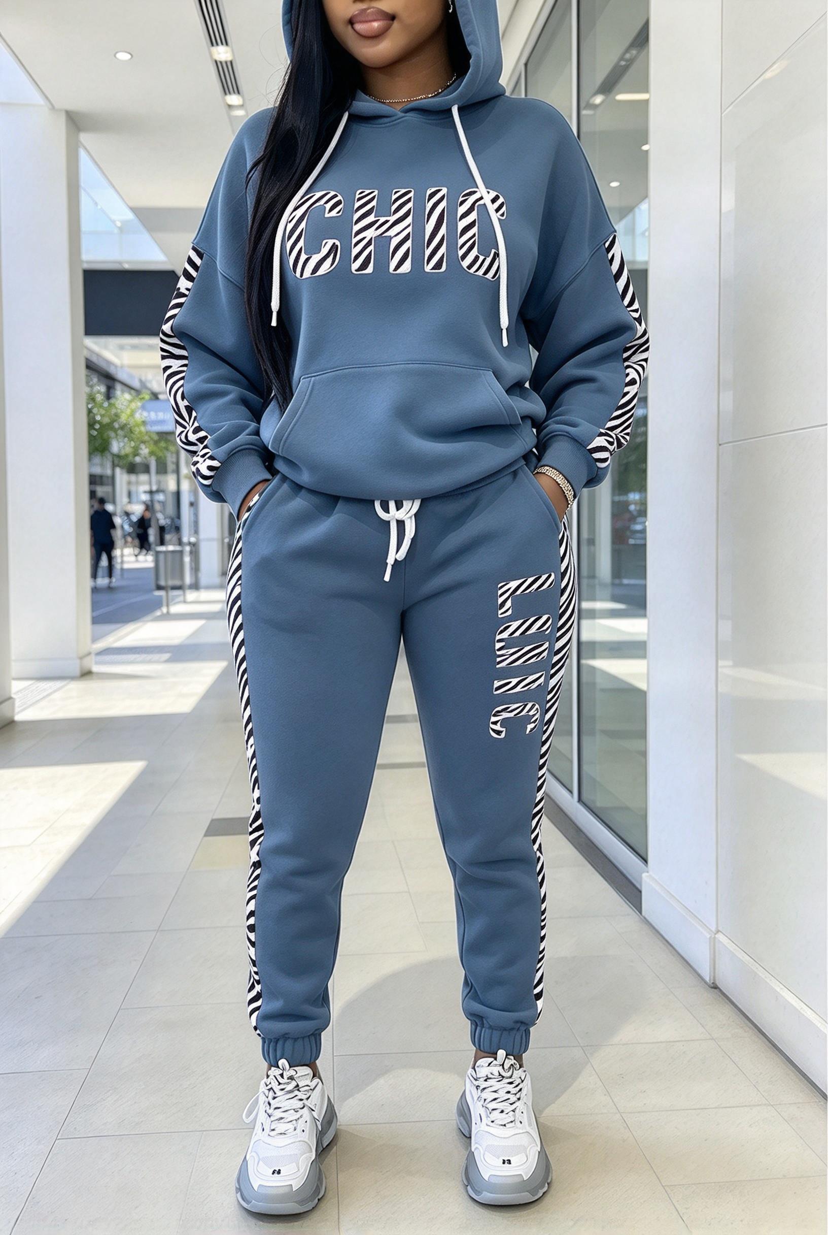 Women Letter Leopard Spliced H - огляд і ціна Joggers Pants