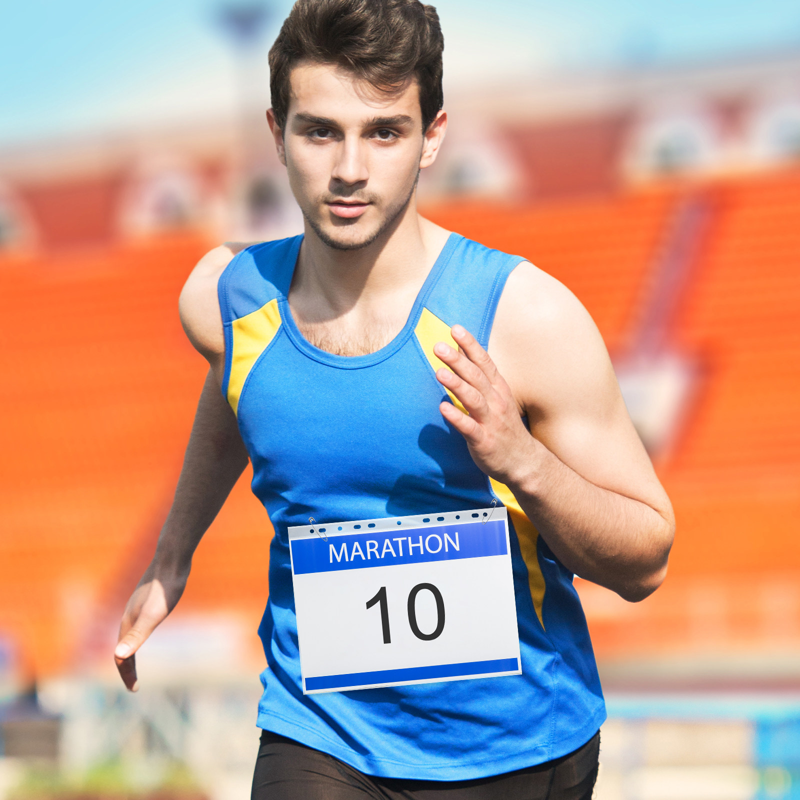 100Pcs Clear Waterproof Bib Ho - огляд і ціна Race Bib